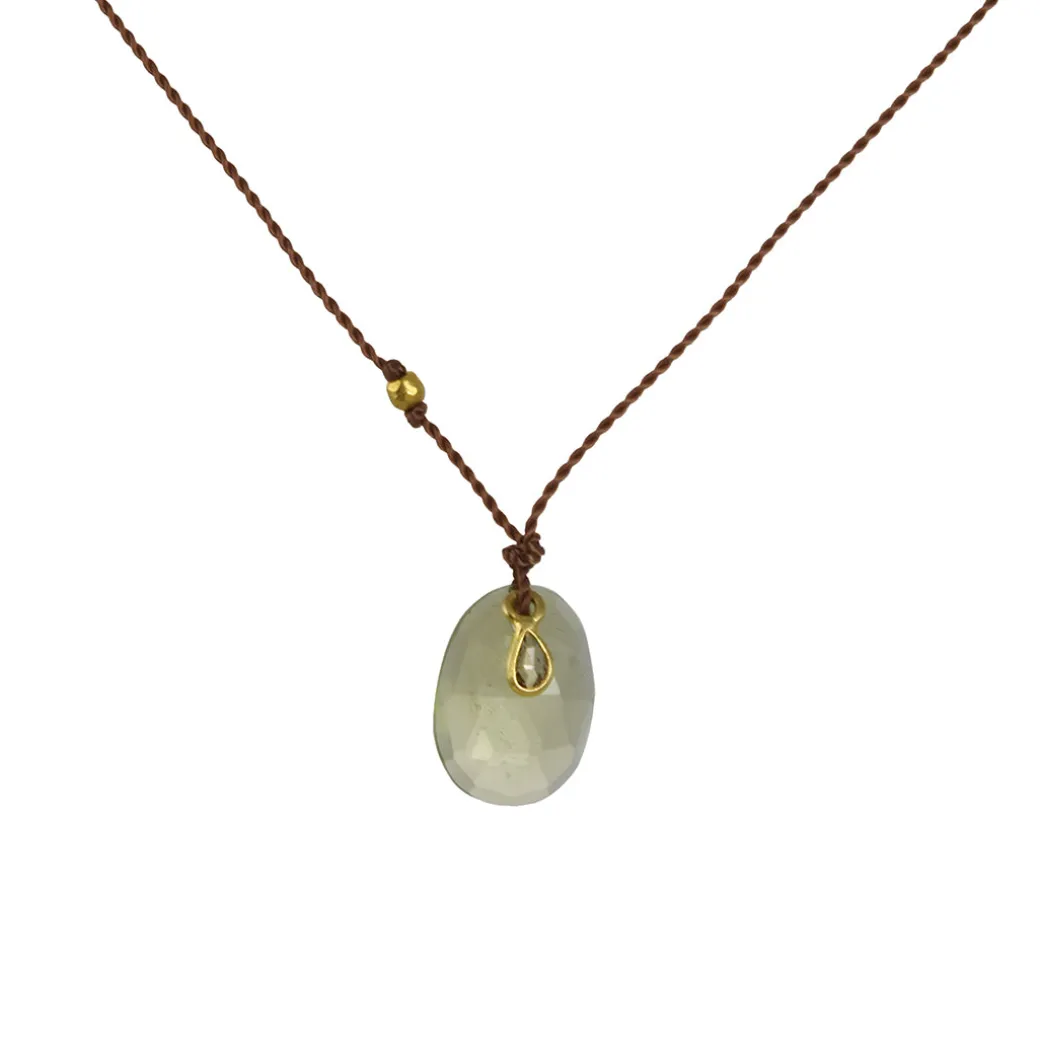 Margaret Solow – Green Tourmaline and Diamond Necklace