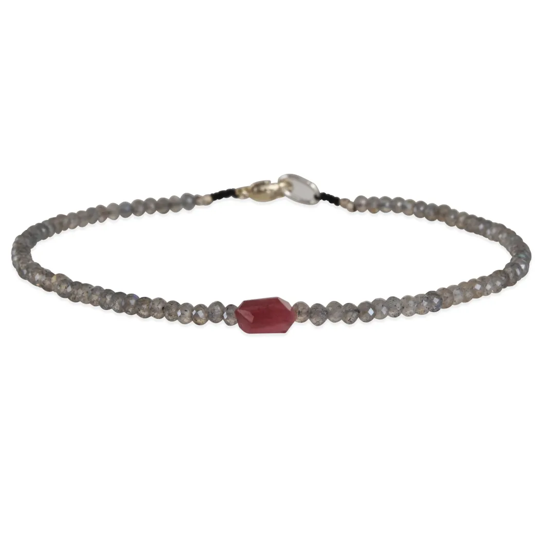 Margaret Solow – Hexagon Tourmaline & Labradorite Bracelet