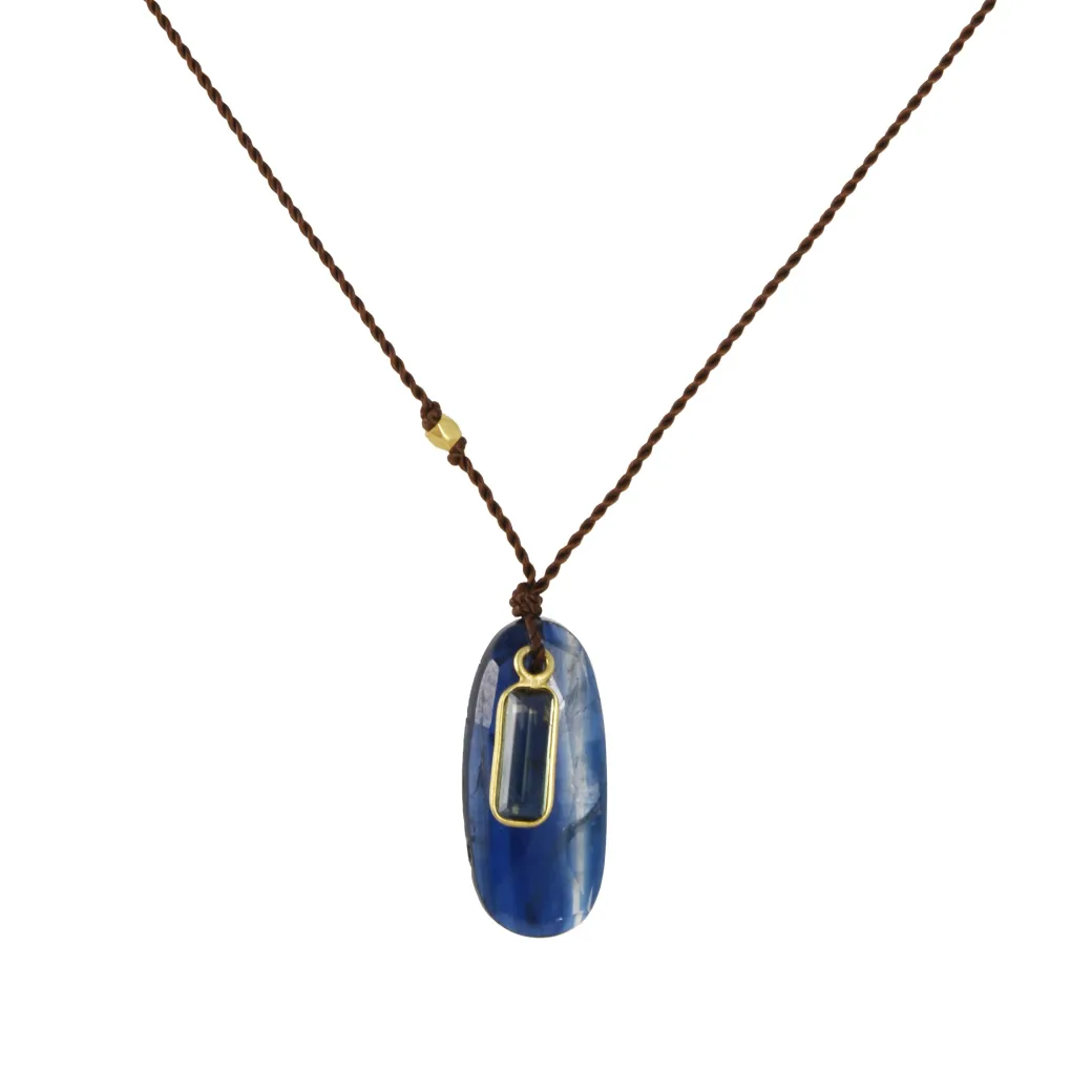 Margaret Solow – Kyanite and Tourmaline Necklace