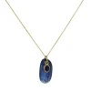 Margaret Solow – Kyanite and Sapphire Necklace on 14K Chain