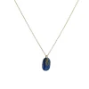Margaret Solow – Kyanite and Diamond Necklace on Adjustable 14K Chain