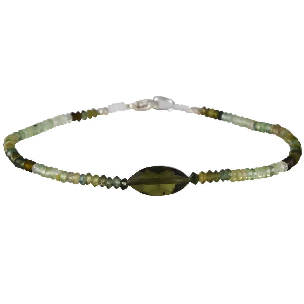Margaret Solow – Marquise Green Tourmaline Bracelet