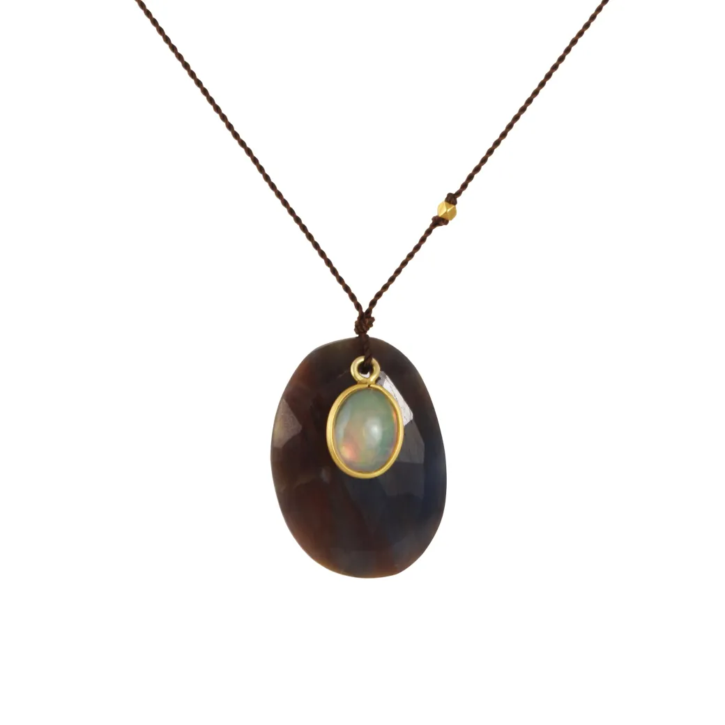 Margaret Solow – Purple Sapphire and Opal Necklace