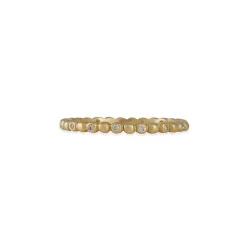 Marian Maurer - Alternating Porch Diamond Band – 18k Yellow Gold