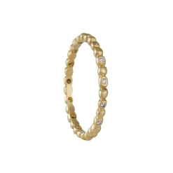Marian Maurer - Alternating Porch Diamond Band – 18k Yellow Gold