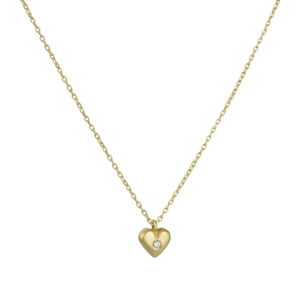 Marian Maurer - Micro Heart with Diamond Pendant