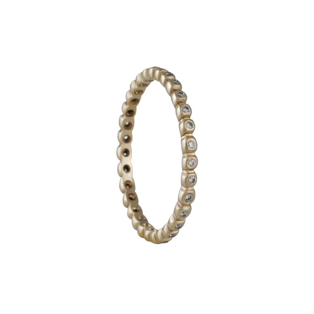 Marian Maurer - Tiny Porch Eternity Band in 18K White Gold