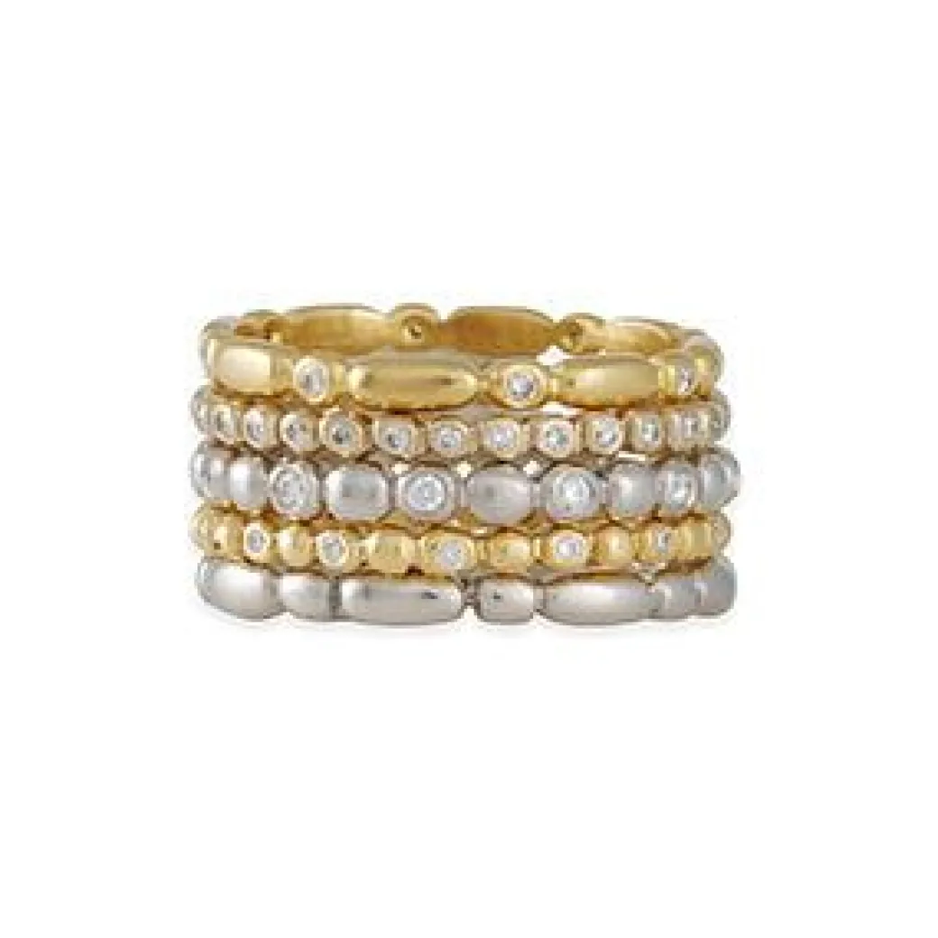 Marian Maurer - Tiny Porch Eternity Band in 18K White Gold