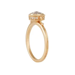Megan Thorne - Ione High Solitaire with Rose Cut Brilliant Diamond