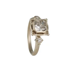 Megan Thorne - Picture Frame Ring with Radiant Cut Diamond