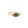 Miarante - Ava Tourmaline with Black Diamond Ring