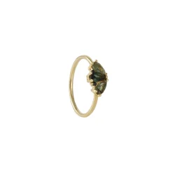 Miarante - Ava Tourmaline with Black Diamond Ring