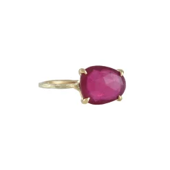 Monaka - Faceted Rosecut Ruby Ring