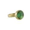 Monica Marcella – Green Tourmaline Cabochon Ribbon Band Ring