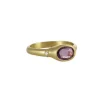 Monica Marcella – Rose Cut Lilac Sapphire Ring with Diamond Ojo