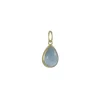 Monica Marcella – Teardrop Aquamarine Cabochon Pendant
