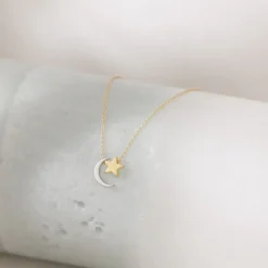 Moon and Stars Necklace