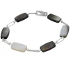Philippa Roberts - Grey Mother of Pearl Link Bracelet