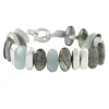 Philippa Roberts - Labradorite and Aquamarine Nugget Bracelet