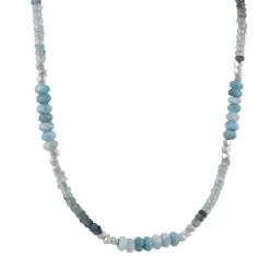 Philippa Roberts - Larimar Labradorite Silver Wrap Bracelet