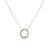 Philippa Roberts - Open Circle Necklace in 14k and Sterling Silver