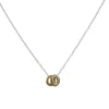 Philippa Roberts - Two Small Circles Necklace in 14k and Silver
