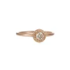 Rebecca Overmann - Baby Champagne Diamond Halo Ring