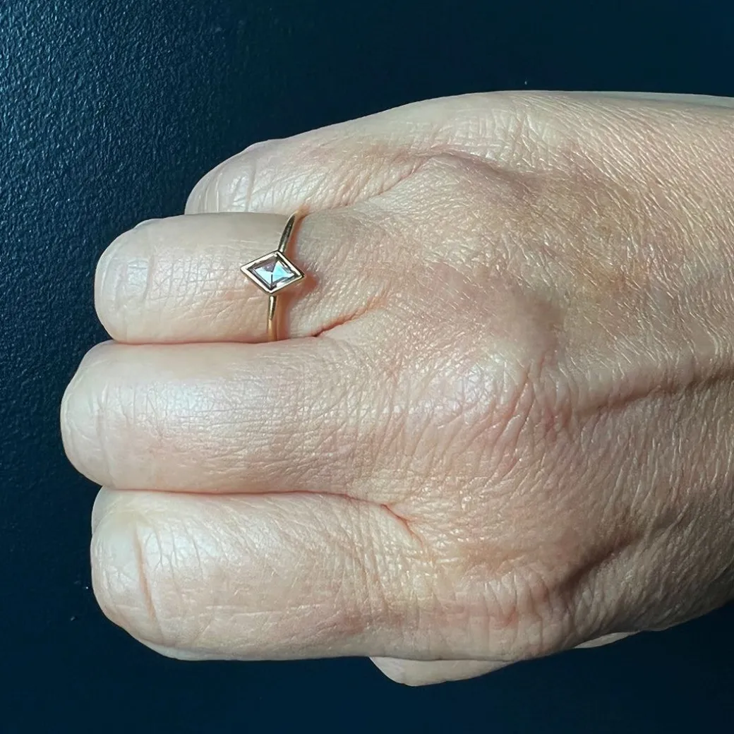 Rebecca Overmann - Diamond Bevel Stacking Ring