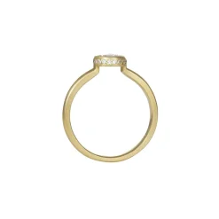Rebecca Overmann - Hidden Halo Brilliant Rosecut Diamond Ring