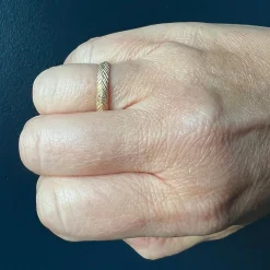 Rebecca Overmann - Pave Feather Wedding Band