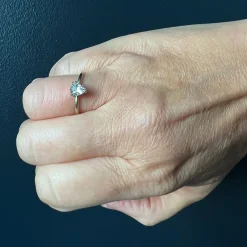 Rebecca Overmann - Pear Antique Diamond Ring