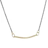 Sarah McGuire – Mixed Metal Diamond Pavé Swing Necklace