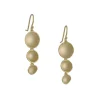 Sarah Richardson - Triple Dishy Earrings in Gold Vermeil