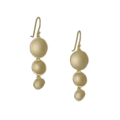 Sarah Richardson - Triple Dishy Earrings in Gold Vermeil