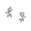 Sarah Richardson – Triple Curved Bloom Post Earrings – Sterling Silver