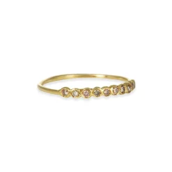 Satomi Kawakita - Brown Diamond Half Eternity Band