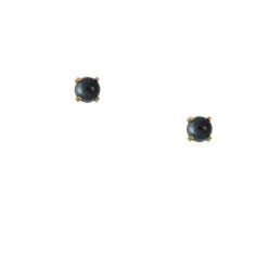 Satomi Kawakita - Cabachon Wisp Blue Topaz Stud Earrings