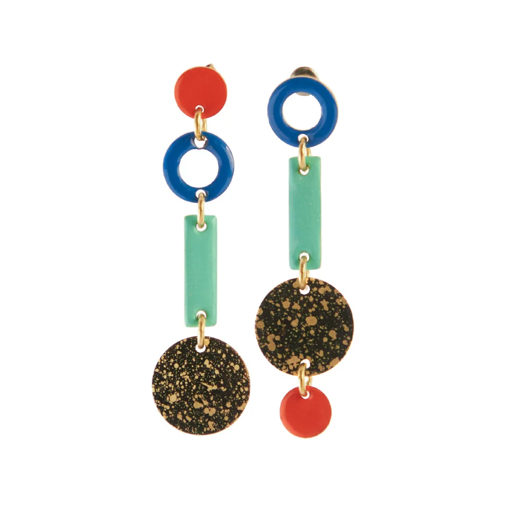 Sibilia - Small Loop Earrings in Modern Mix