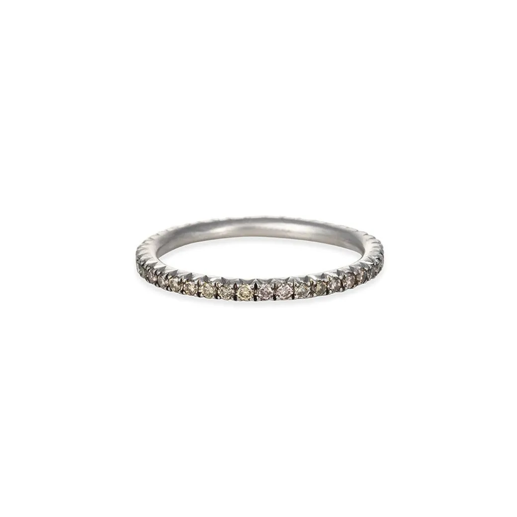 Sofia Kaman - Champagne Diamond Platinum Eternity Band
