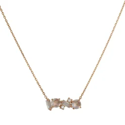 Suzanne Kalan - Mixed Bar Necklace in 14K Rose Gold