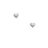 Tashi - Puffy Heart Studs in Sterling Silver