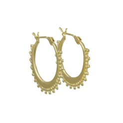 Tashi - Small Granulation Hoops in Vermeil