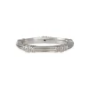 Van Craeynest - Striated Buttercup Diamond Band in Platinum