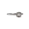 Varna - 1.27ct Salt & Pepper Diamond Ring With Hand Engraving in 18k white gold