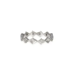 Varna - Diamond Shape Eternity Band in Platinum
