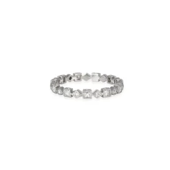 Varna - Geometric Diamond Eternity in 18k white gold