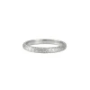 Varna - Three sided Squared Engraved Band in Platinum