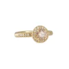 Yasuko Azuma - Champagne Diamond with Halo Engagement Ring