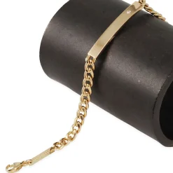 Zoe Chicco - Hollow Curb Diamond ID Bracelet